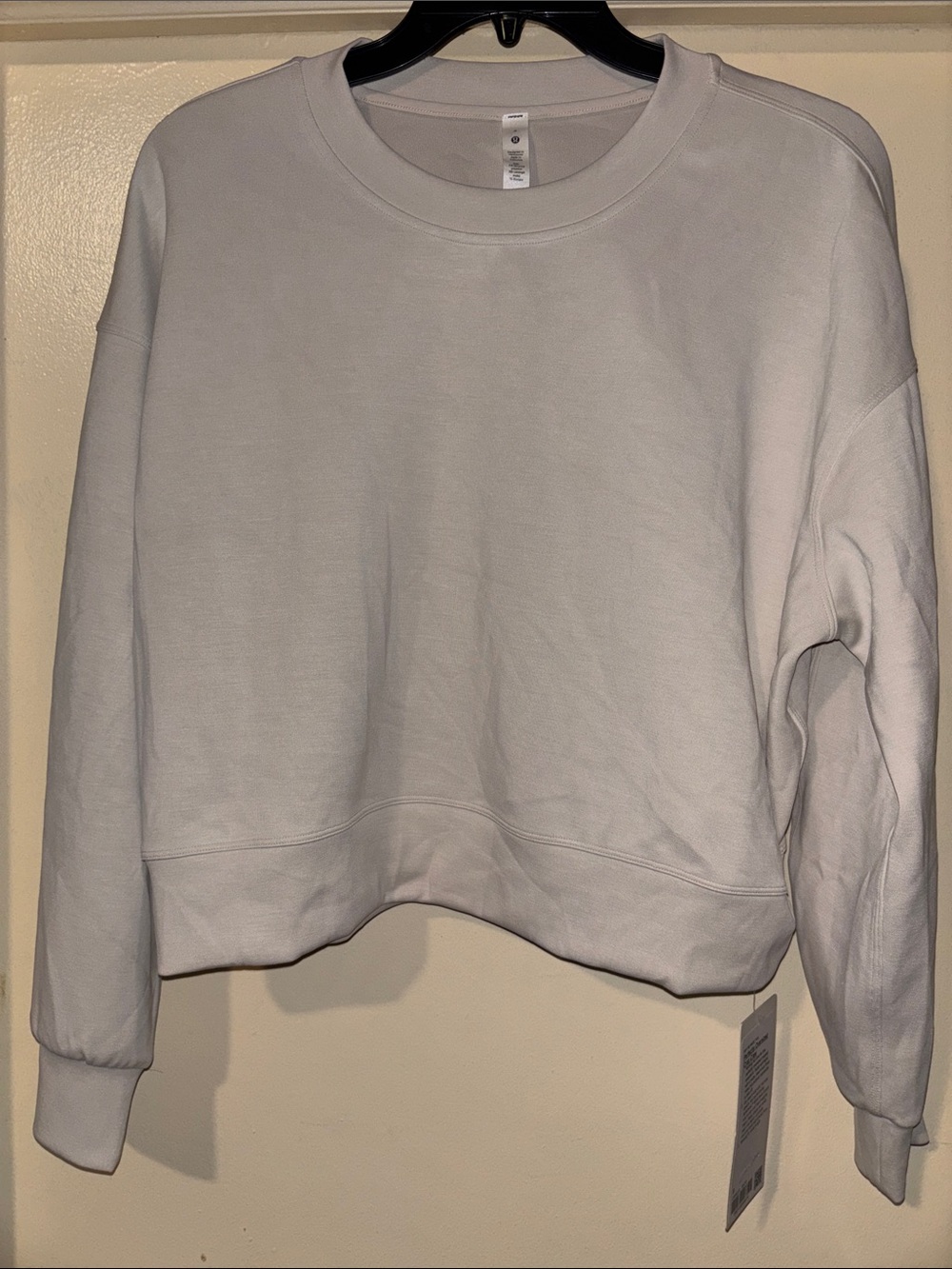lululemon athletica Women's Crewneck Sweatshirt in White NWT SIZE 8 oversized
